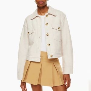 Wilfred Free Autumn Shirt Jacket in Heather Bone 2XS